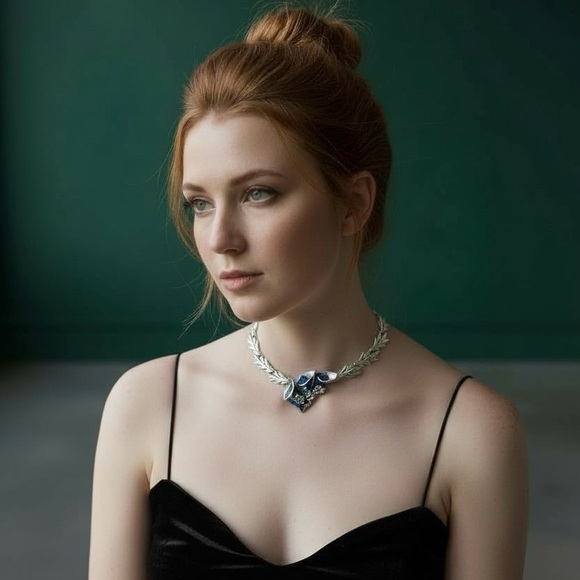 Vtg Taxco Mexico 950 Sterling & Lapis Lazuli Artisan Statement Necklace 136grams - Picture 3 of 10